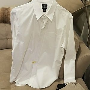 Men's Joseph A. Bank slim fit white dress shirt